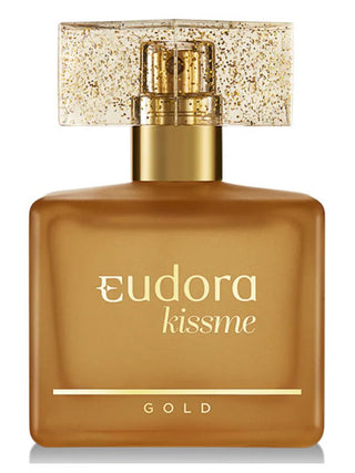 Kiss Me Gold Eudora Womens Perfume - Elegant floral fragrance in a golden bottle