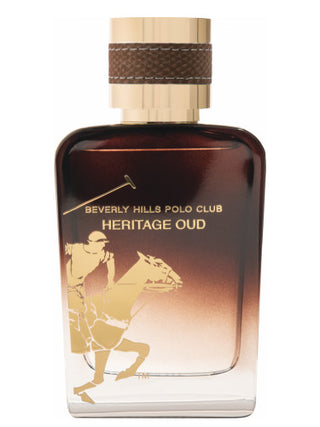 Heritage Oud Beverly Hills Polo Club Mens Perfume - Sophisticated Fragrance Bottle