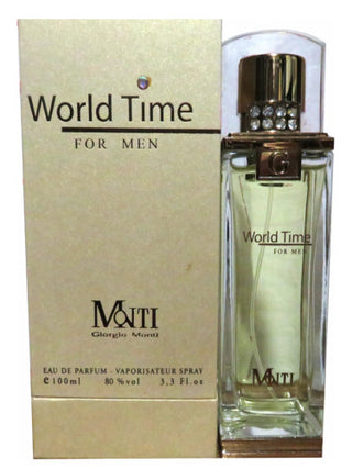 World Time Giorgio Monti for Women Perfume - Elegant Fragrance Bottle on White Background