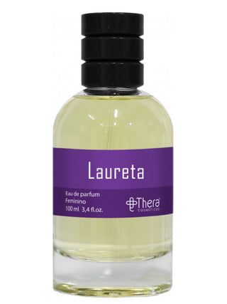 Laureta Thera Cosméticos womens perfume - Elegant fragrance bottle on a white background