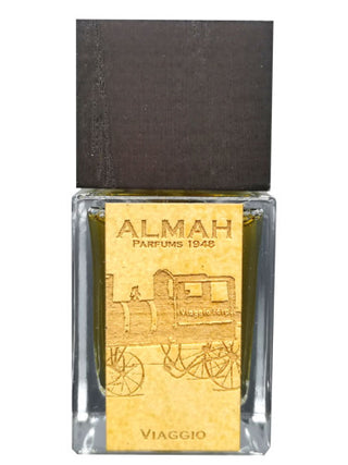 Viaggio Almah Parfums 1948 womens perfume - elegant fragrance bottle on white background