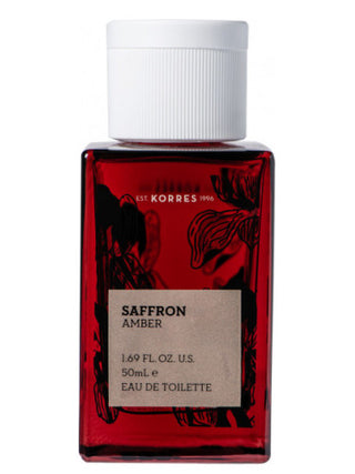 Korres Saffron Amber Perfume for Women - Exquisite fragrance in a stylish bottle