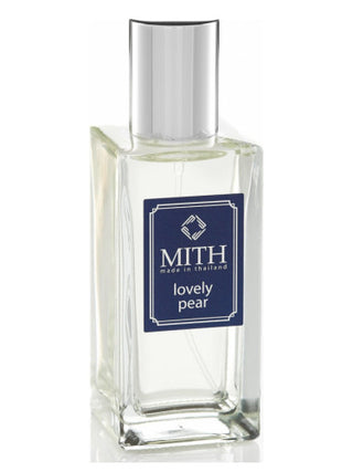 Unisex Lovely Pear Mith Perfume for Women and Men - Fragrance Bottle on White Background