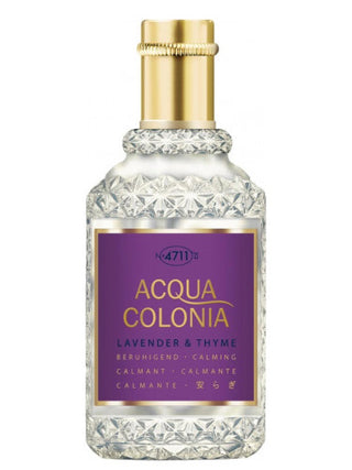 4711 Acqua Colonia Lavender & Thyme Perfume for Women and Men - Fragrance Bottle on White Background