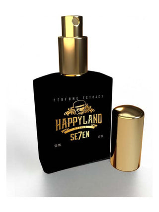 Se7en Happyland perfume for women and men - luxury fragrance bottle on white background