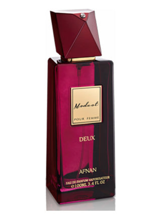 Modest Deux Afnan Womens Perfume - Elegant floral fragrance in a sleek bottle | Buy now for a captivating scent experience