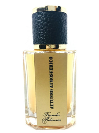 Autunno atmosferico Kamila Robinson perfume for women - elegant fragrance bottle on dark background