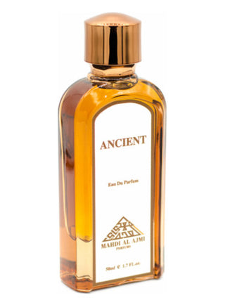 Ancient Mahdi Alajmi Perfume for Women and Men - Elegant Fragrance Bottle on White Background