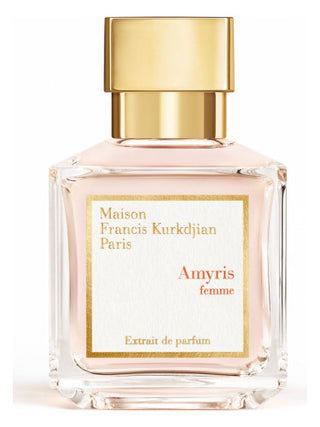 Amryis Femme Extrait de Parfum Maison Francis Kurkdjian for Women - Elegant and sophisticated perfume bottle on white background