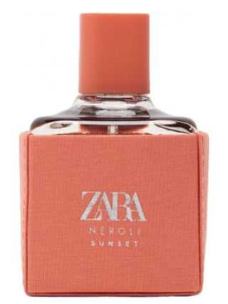 Zara Neroli Sunset Perfume for Women - Elegant fragrance bottle on white background