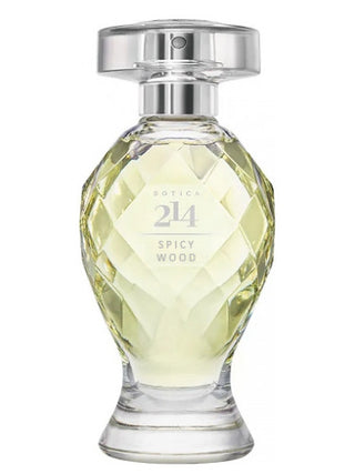 214 Spicy Wood O Boticário Womens Perfume - Exquisite fragrance bottle on white background