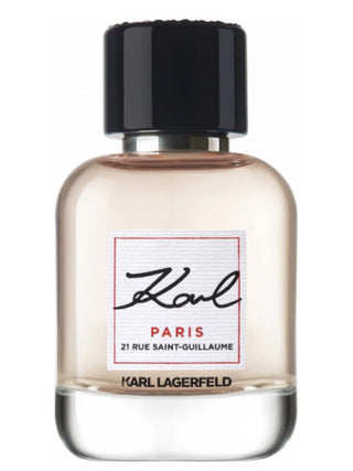 Karl Paris 21 Rue Saint-Guillaume Karl Lagerfeld perfume for women - elegant fragrance bottle with floral design