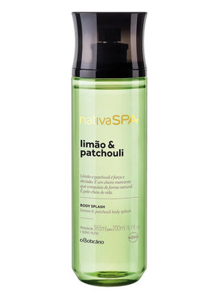 Limão & Patchouli O Boticário Unisex Perfume - Energizing Citrus and Earthy Scent | Buy Online