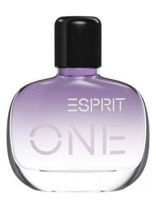 One For Her Esprit Womens Perfume - Elegant fragrance bottle on white background