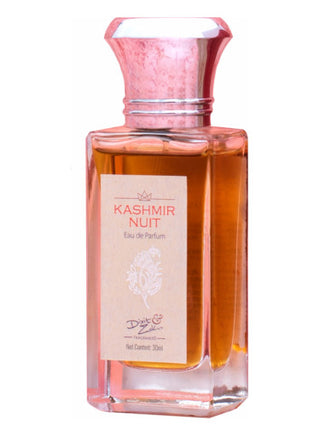 Kashmir Nuit Dixit & Zak Perfume for Women and Men - Elegant fragrance bottle on a white background