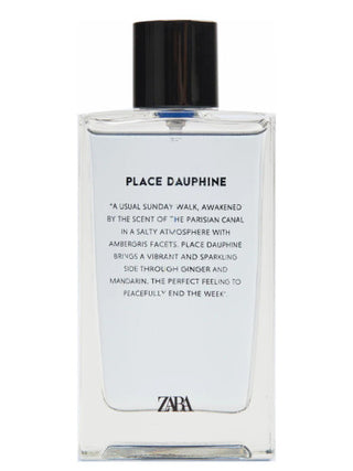 Place Dauphine Zara Perfume for Women and Men - Fragrance Bottle on White Background