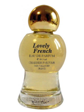 French Charrier Parfums Lovely Perfume for Women - Elegant fragrance bottle on white background