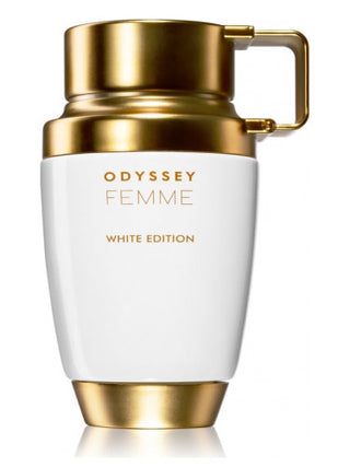 Odyssey Femme White Edition Armaf perfume for women - Elegant fragrance bottle on white background