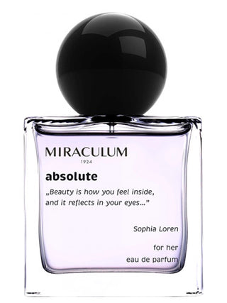 Absolute Miraculum Womens Perfume - Elegant fragrance bottle on white background