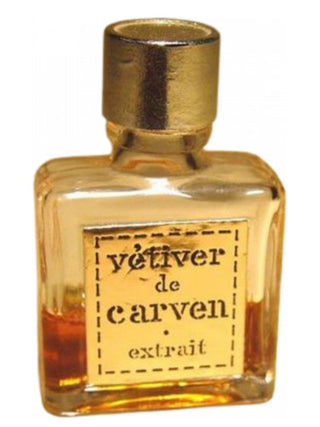 Vétiver Extrait Carven Mens Perfume - Elegant fragrance bottle on a white background