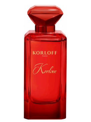 Korlove Korloff Paris Womens Perfume - Elegant fragrance bottle with floral design