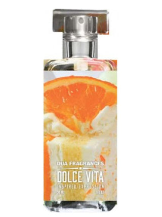 Unisex Dolce Vita The Dua Brand Perfume for Women and Men - Fragrance Bottle on White Background