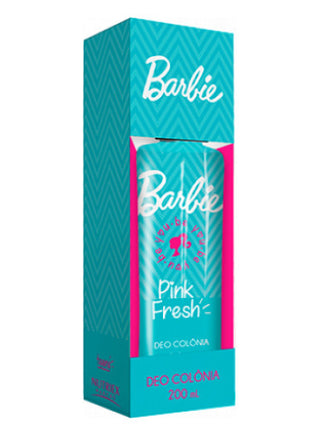 Barbie Fashion Teens Pink Fresh Nutriex Perfume for Women - Elegant fragrance bottle on white background