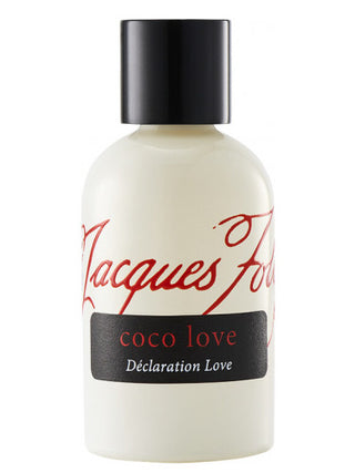 Jacques Zolty Coco Love Womens Perfume - Elegant fragrance bottle with floral design on white background