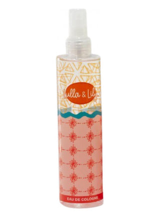 lulla & lily eau de cologne perfume for women and men - fragrance bottle on white background