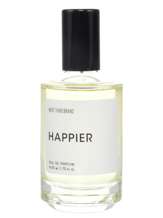 West Third Brand Happier Perfume for Women and Men - Luxurious Fragrance Bottle