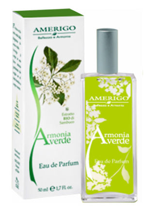 Armonia Verde Amerigo Womens Perfume - Captivating fragrance bottle in green hues