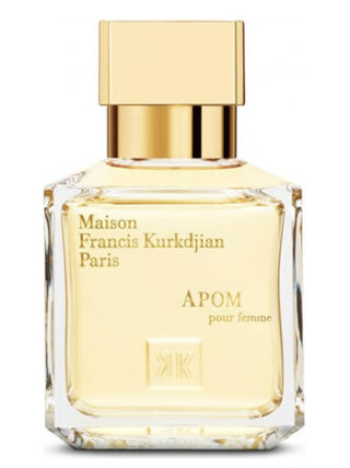 APOM Pour Femme Maison Francis Kurkdjian perfume for women - elegant fragrance bottle on white background