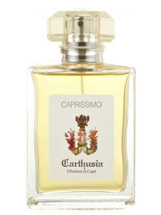 Caprissimo Carthusia Womens Perfume - Elegant fragrance bottle on white background