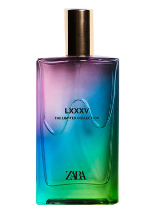 Zara LXXXV The Limited Collection perfume for women - luxury fragrance bottle on white background