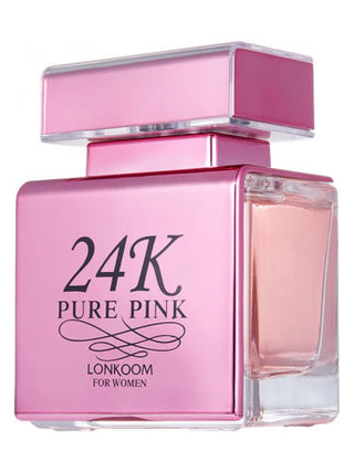 24K Pure Pink Lonkoom Parfum for Women - Elegant and Luxurious Perfume Bottle