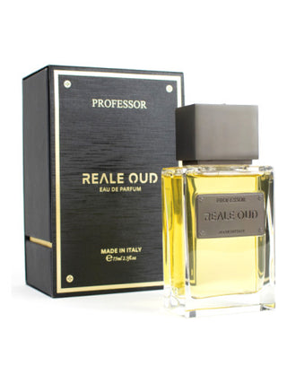 Reale Oud Professor Perfume for Women and Men - Elegant fragrance bottle on white background