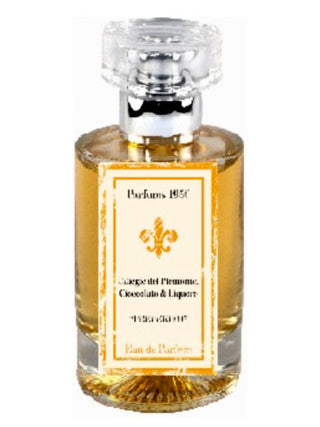 Perfume: Ciliegie Piemontesi Cioccolato Liquore Preferito Parfums Bombay 1950 for Women and Men - Elegant Fragrance Bottle on White Background