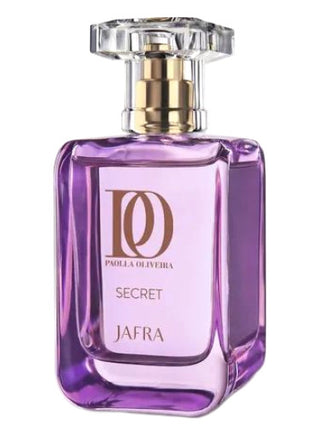 Paolla Oliveira Secret JAFRA Womens Perfume - Elegant fragrance bottle on white background