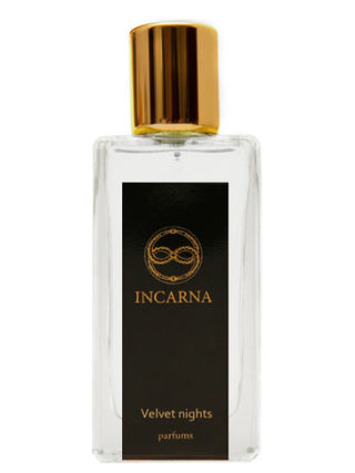 Velvet Nights Incarna Parfums for Women and Men - Elegant fragrance bottle on dark background | Buy Online