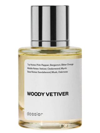 Mens Woody Vetiver Dossier Perfume - Elegant Fragrance for Him