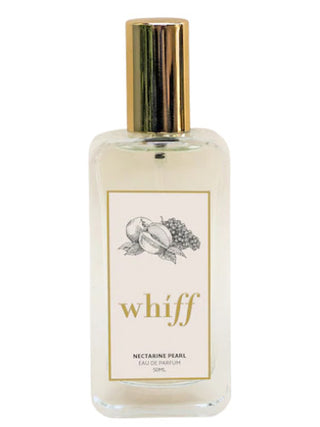 Nectarine Pearl Whíff Womens Perfume - Elegant Fragrance Bottle on White Background