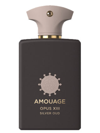 Opus XIII Silver Oud Amouage Unisex Perfume - Fragrance Bottle on White Background