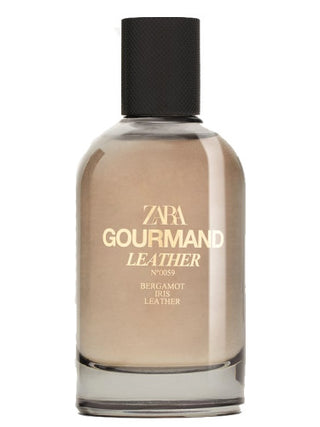 Zara Gourmand Leather Nº0059 mens perfume bottle on white background