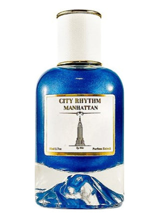 Manhattan City Rhythm Perfume for Women and Men - Fragrance Bottle on White Background