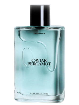 Zara Caviar Bergamot Perfume for Women - Elegant fragrance bottle design on white background