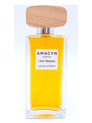 Amacyn I Am Passion perfume for women - elegant fragrance bottle on white background