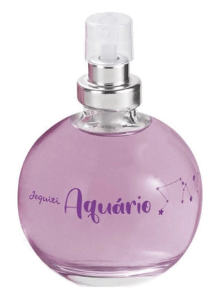 Jequiti Aquário Perfume for Women - Elegant Fragrance Bottle on White Background