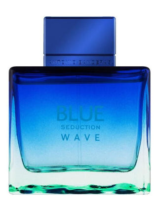 Blue Seduction Wave for Men Antonio Banderas cologne image - Mens fragrance bottle on white background