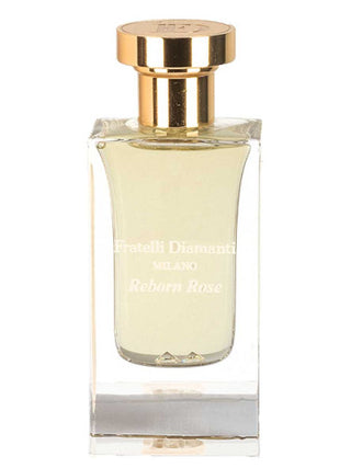 Reborn Rose Fratelli Diamanti Perfume for Women and Men - Fragrance Bottle on White Background