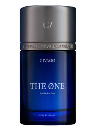 Unisex perfume The One Givago for women and men - Fragrance bottle on white background